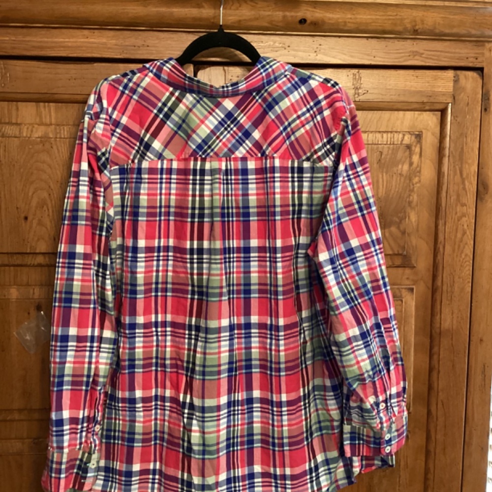 Talbots. 3x. Multicolored. Button Down. - image 3